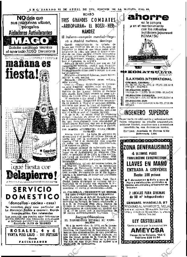 ABC MADRID 24-04-1971 página 84