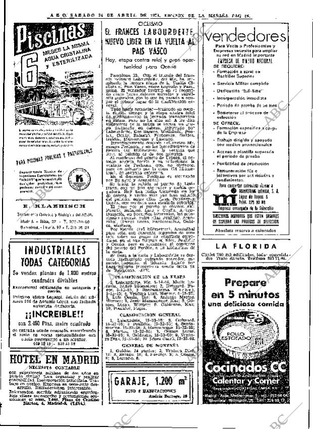 ABC MADRID 24-04-1971 página 86