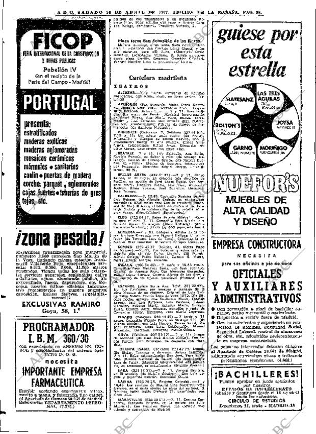 ABC MADRID 24-04-1971 página 98