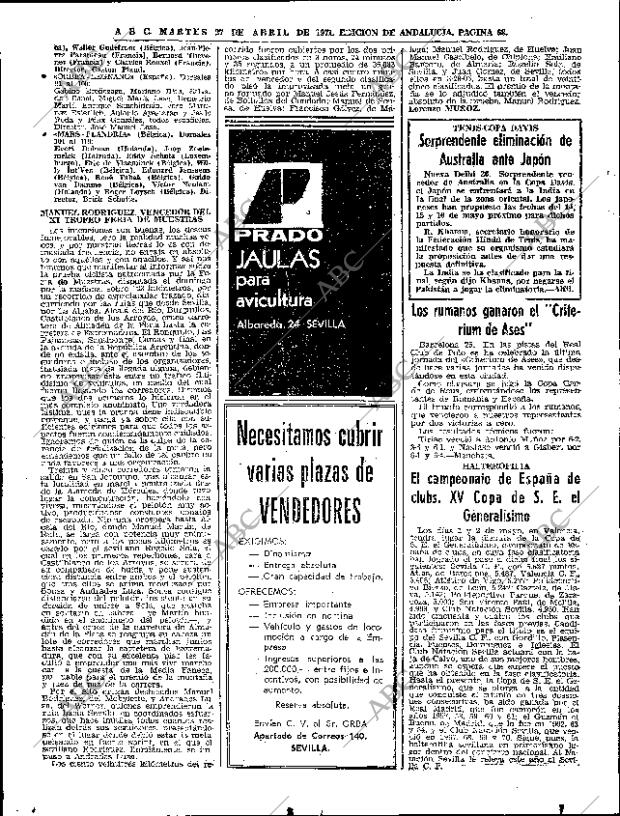 ABC SEVILLA 27-04-1971 página 68