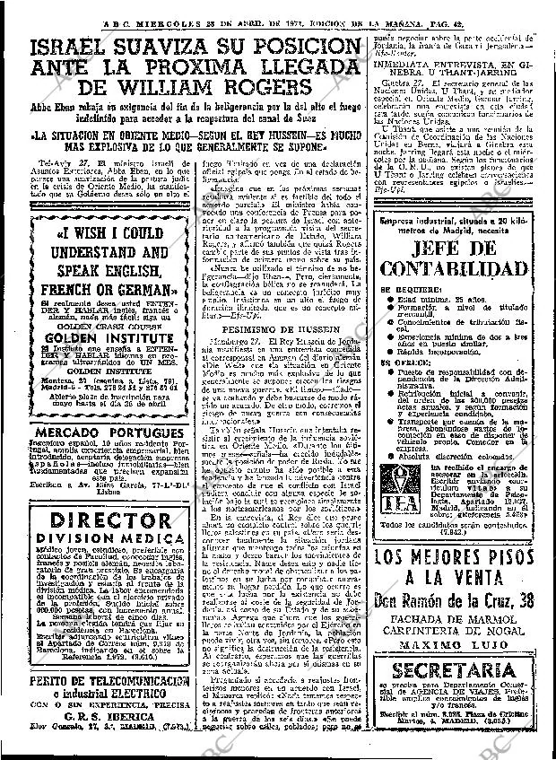 ABC MADRID 28-04-1971 página 42