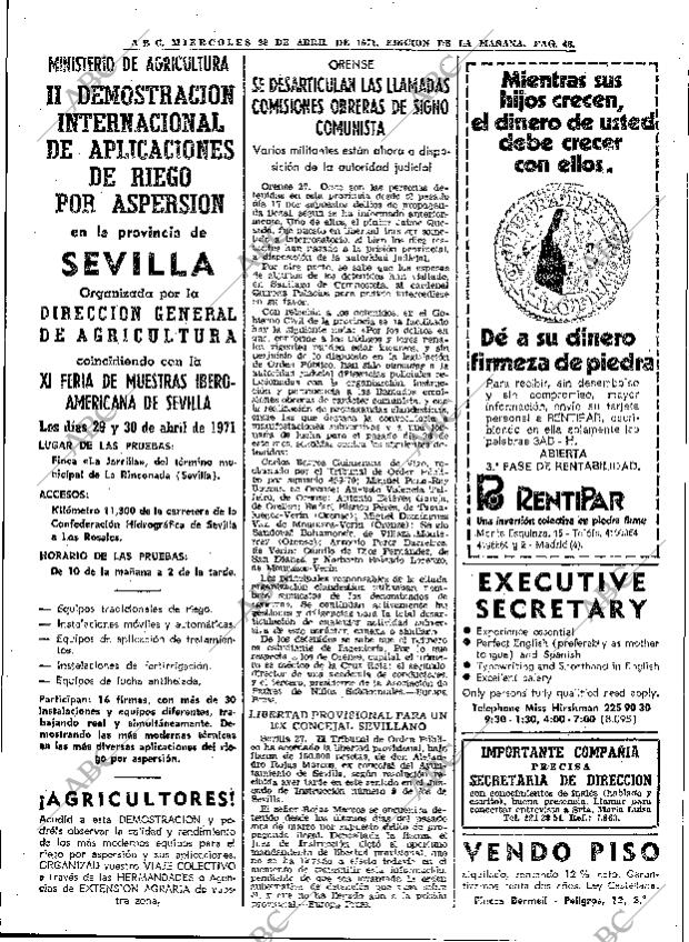 ABC MADRID 28-04-1971 página 48