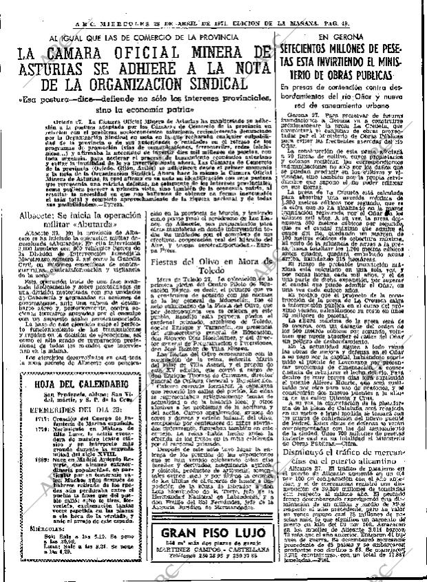 ABC MADRID 28-04-1971 página 49