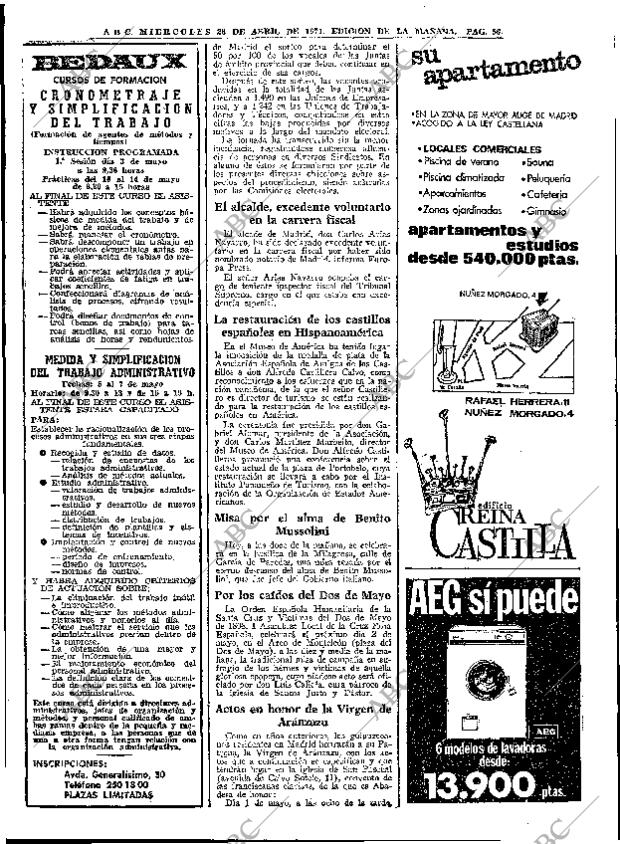 ABC MADRID 28-04-1971 página 56