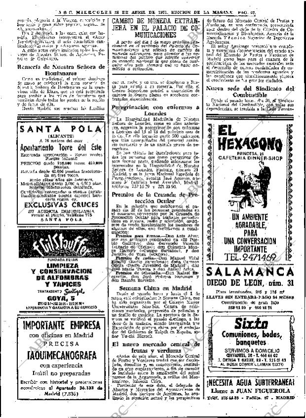 ABC MADRID 28-04-1971 página 57