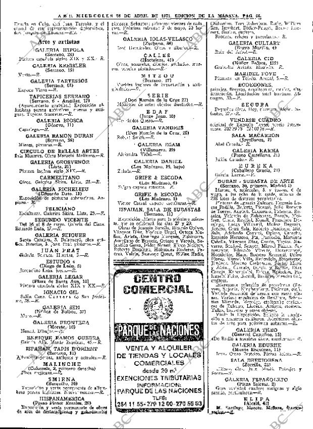 ABC MADRID 28-04-1971 página 66