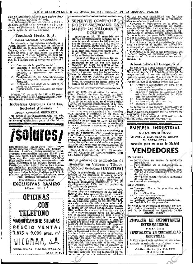 ABC MADRID 28-04-1971 página 72