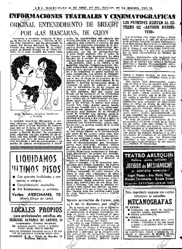 ABC MADRID 28-04-1971 página 93