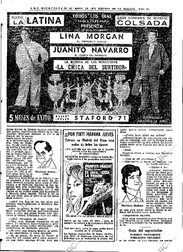 ABC MADRID 28-04-1971 página 96