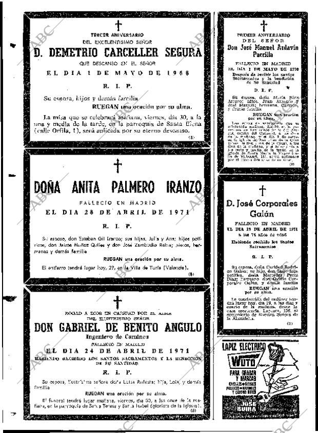 ABC MADRID 29-04-1971 página 114