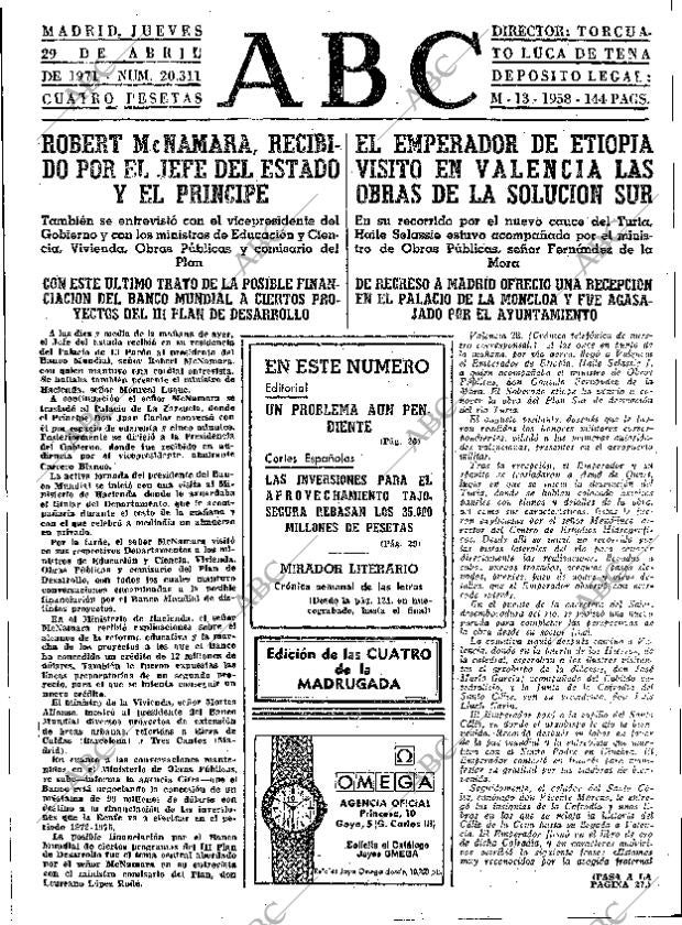 ABC MADRID 29-04-1971 página 25