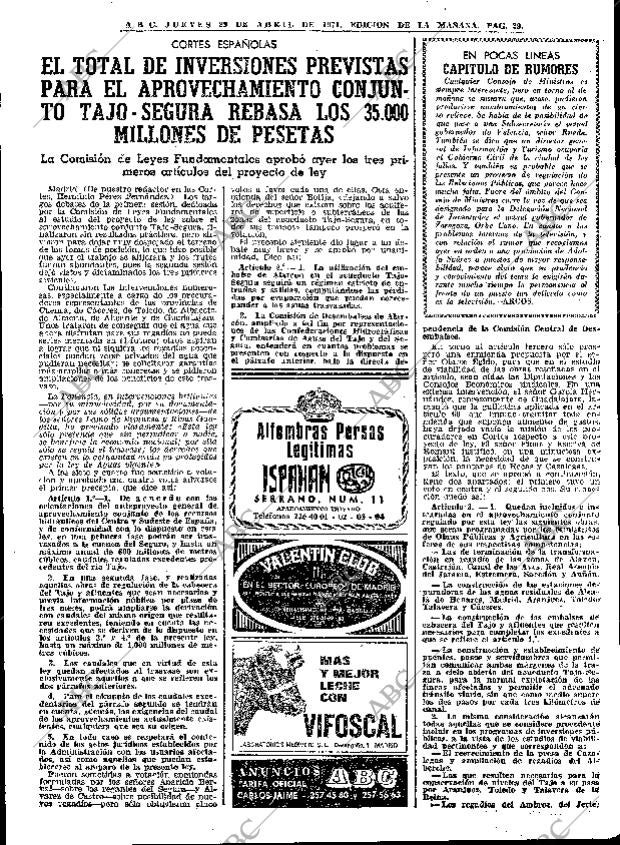 ABC MADRID 29-04-1971 página 29