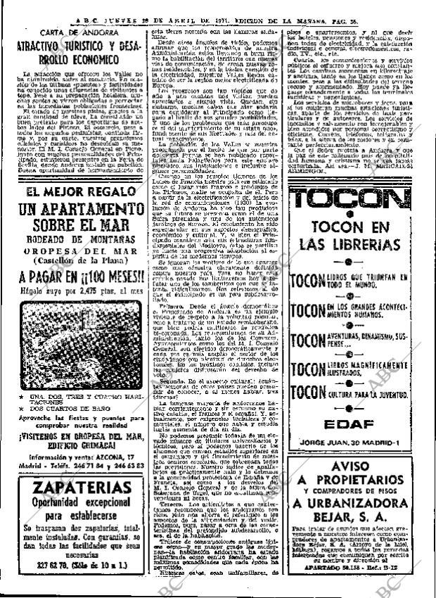 ABC MADRID 29-04-1971 página 38
