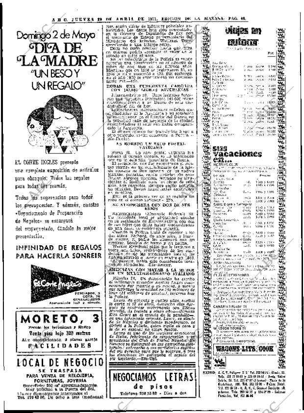 ABC MADRID 29-04-1971 página 40