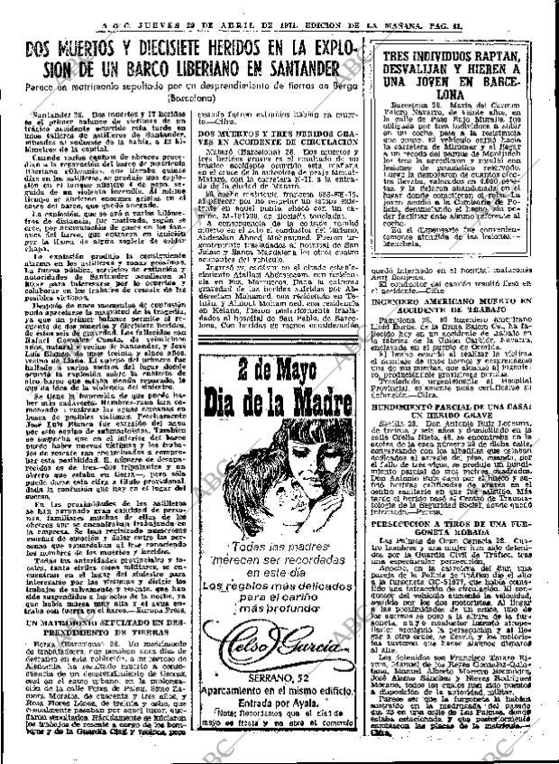 ABC MADRID 29-04-1971 página 41