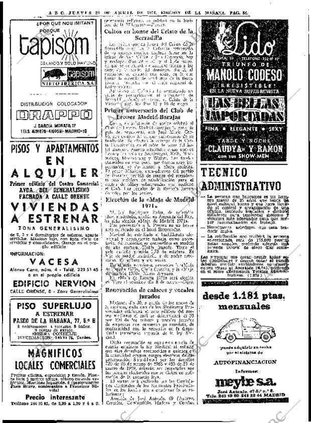 ABC MADRID 29-04-1971 página 54