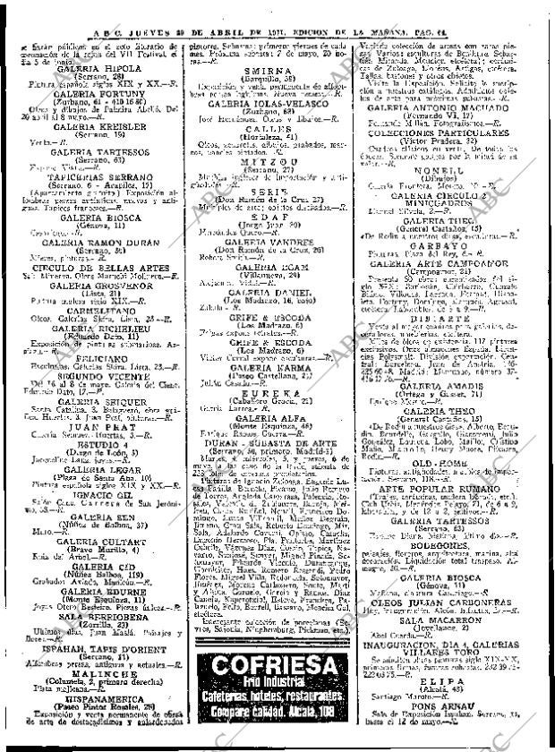 ABC MADRID 29-04-1971 página 64