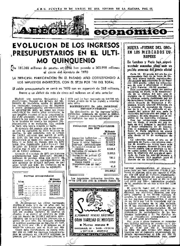 ABC MADRID 29-04-1971 página 67