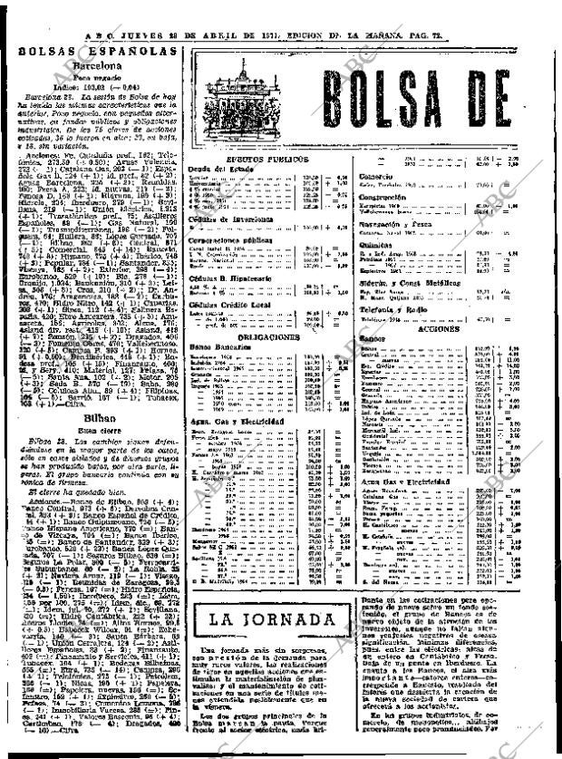 ABC MADRID 29-04-1971 página 72