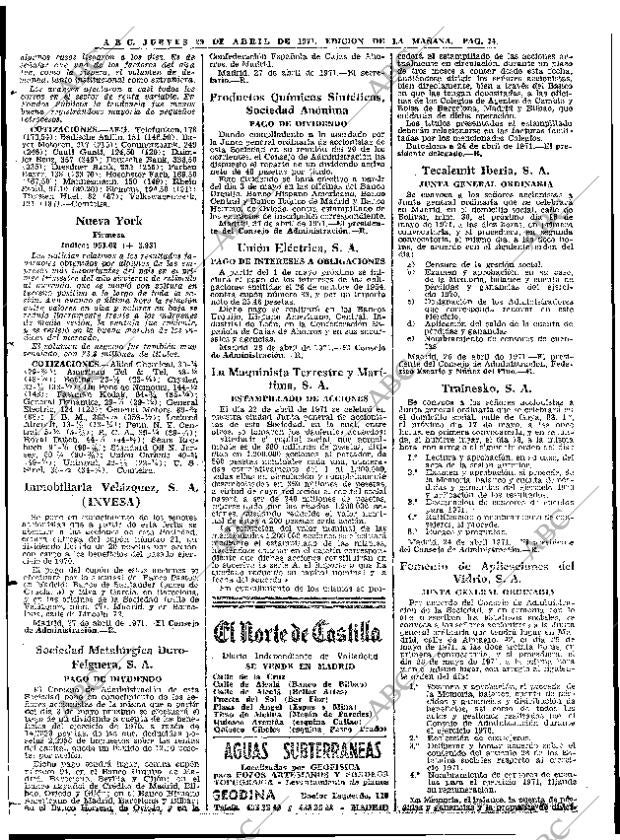 ABC MADRID 29-04-1971 página 74