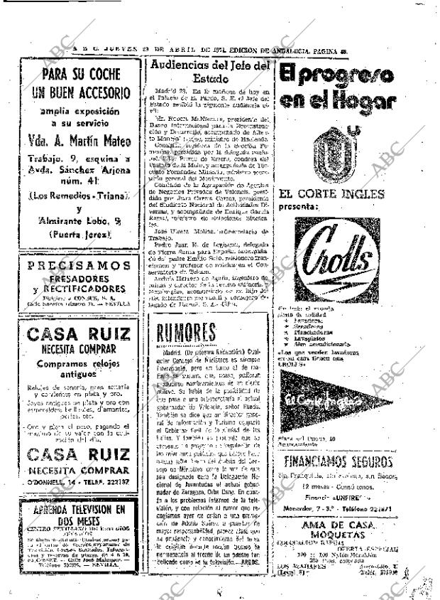 ABC SEVILLA 29-04-1971 página 40