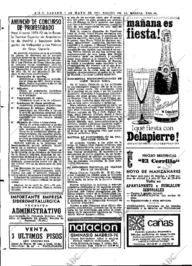 ABC MADRID 01-05-1971 página 86