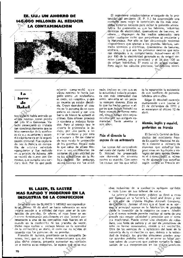 BLANCO Y NEGRO MADRID 01-05-1971 página 70