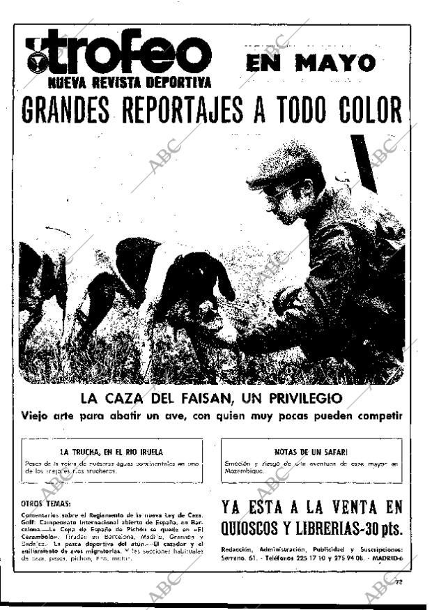 BLANCO Y NEGRO MADRID 01-05-1971 página 73