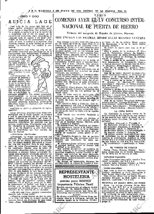 ABC MADRID 04-05-1971 página 72