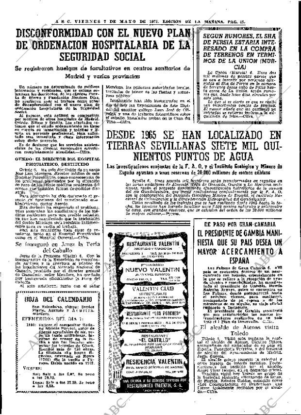 ABC MADRID 07-05-1971 página 45