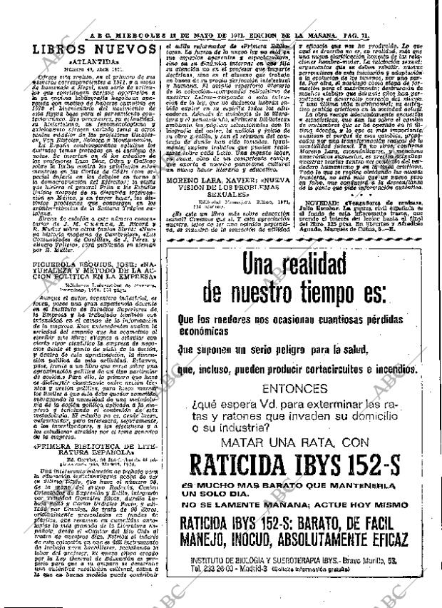 ABC MADRID 12-05-1971 página 71