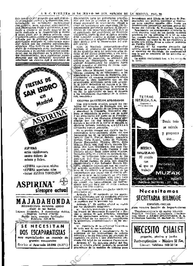 ABC MADRID 14-05-1971 página 34