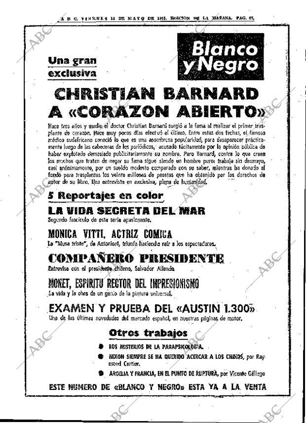 ABC MADRID 14-05-1971 página 47