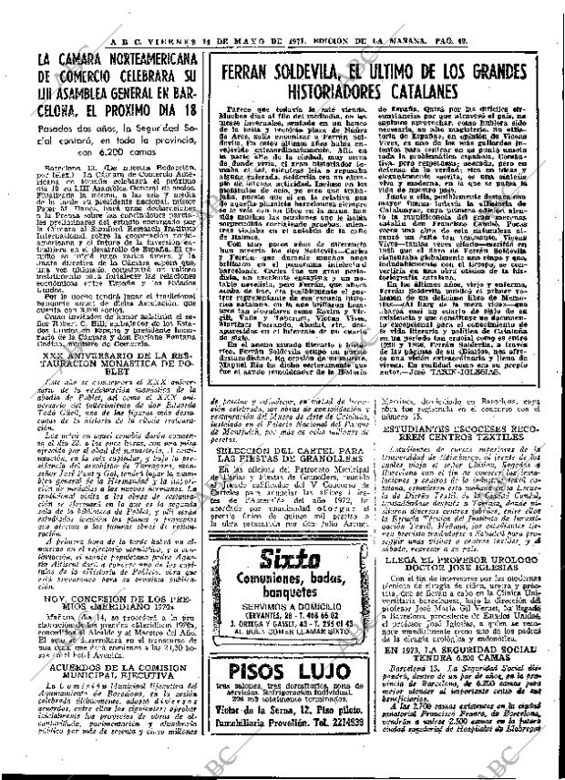 ABC MADRID 14-05-1971 página 49