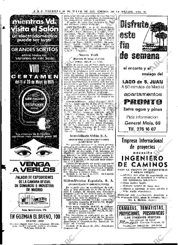 ABC MADRID 14-05-1971 página 72