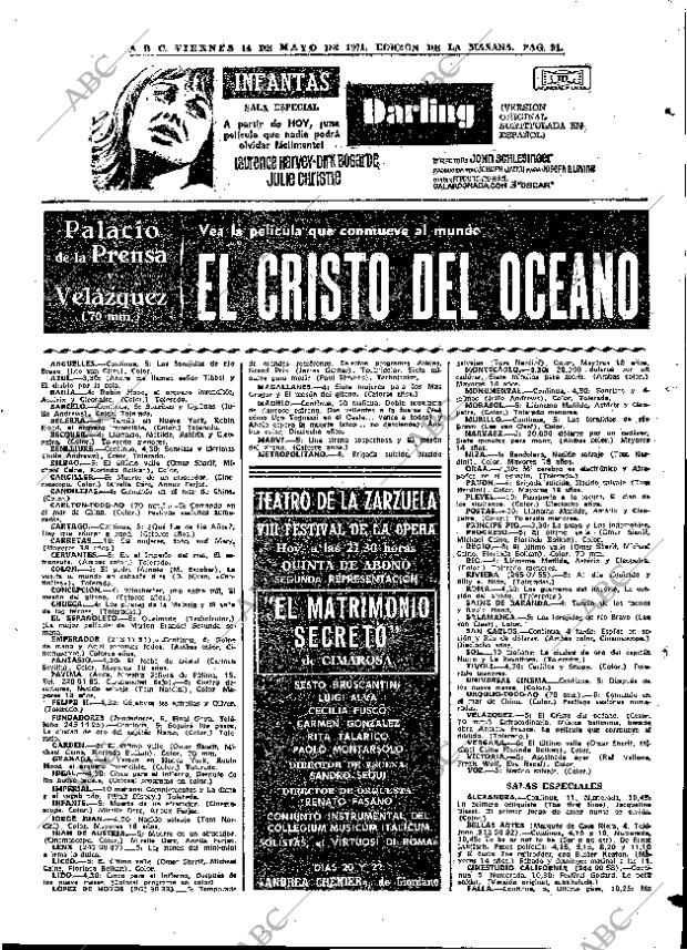 ABC MADRID 14-05-1971 página 91