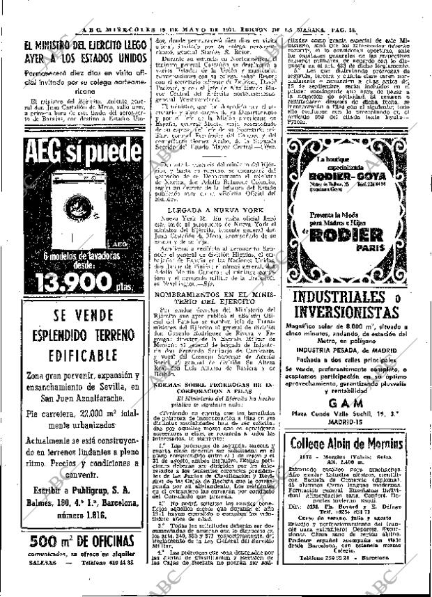 ABC MADRID 19-05-1971 página 38