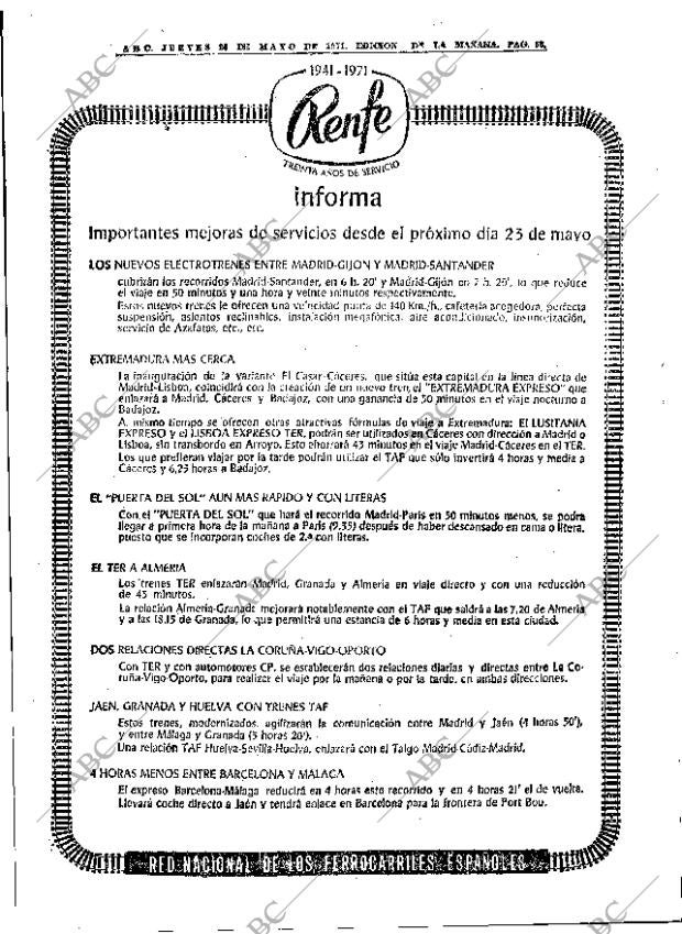 ABC MADRID 20-05-1971 página 58