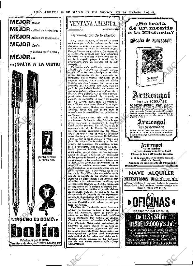 ABC MADRID 20-05-1971 página 66