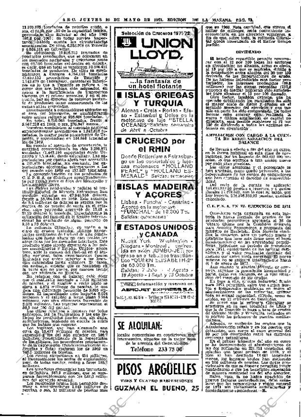 ABC MADRID 20-05-1971 página 73