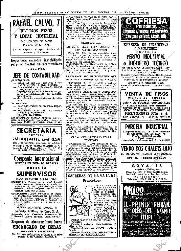 ABC MADRID 20-05-1971 página 88