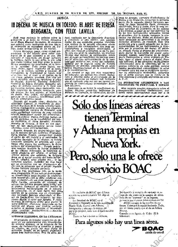 ABC MADRID 20-05-1971 página 91