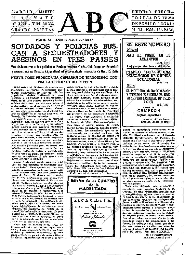 ABC MADRID 25-05-1971 página 21