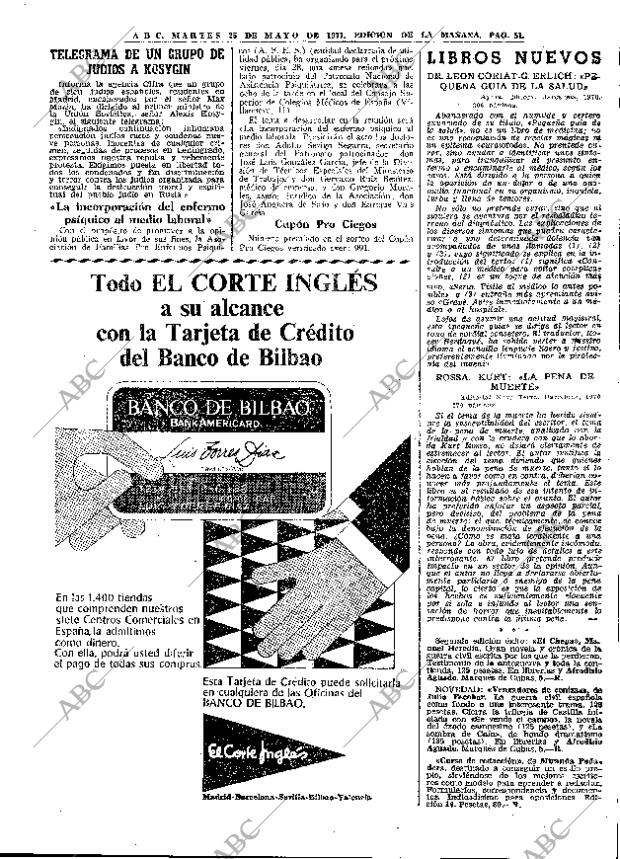 ABC MADRID 25-05-1971 página 51