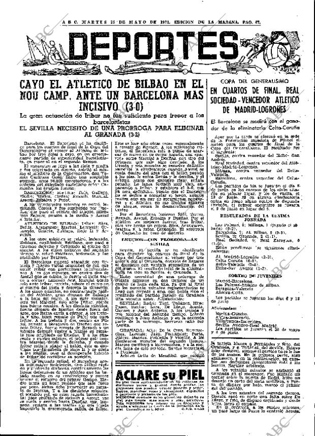 ABC MADRID 25-05-1971 página 67