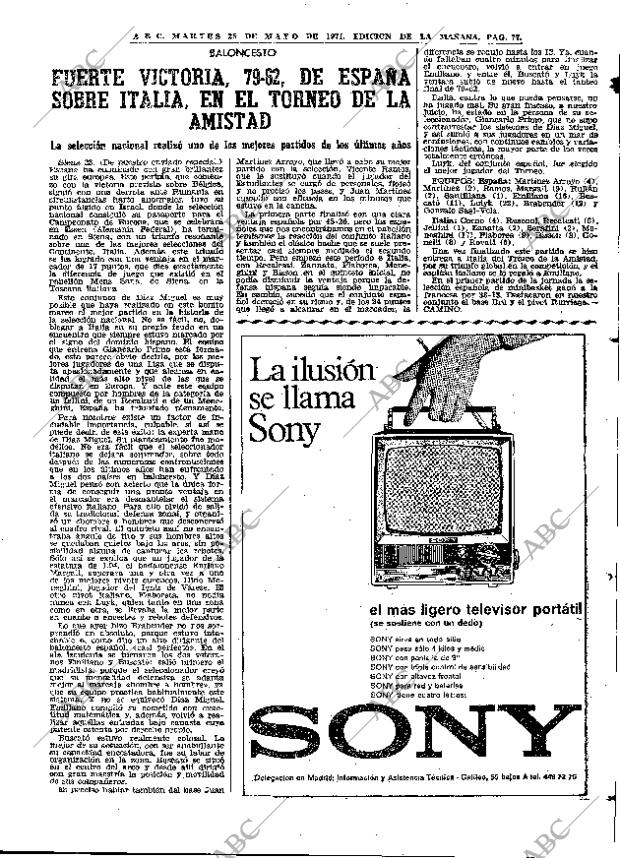 ABC MADRID 25-05-1971 página 77