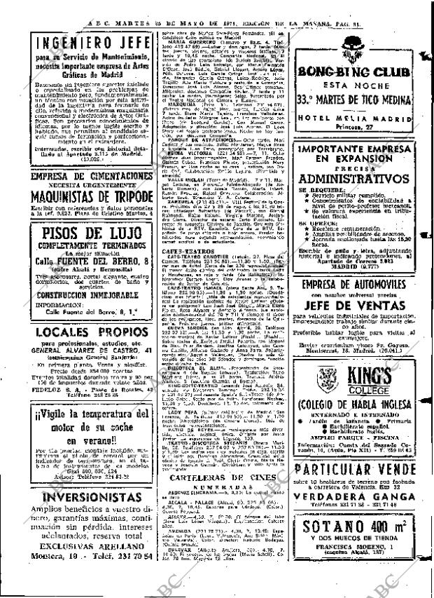 ABC MADRID 25-05-1971 página 91