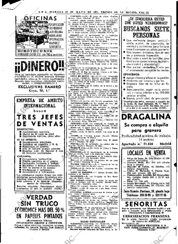 ABC MADRID 25-05-1971 página 93