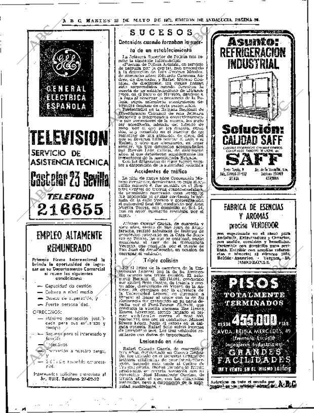 ABC SEVILLA 25-05-1971 página 50