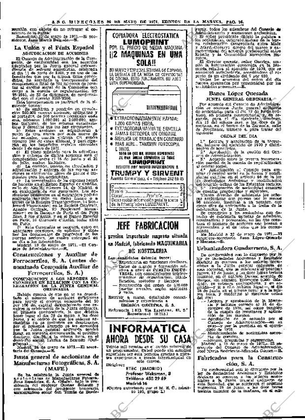 ABC MADRID 26-05-1971 página 76